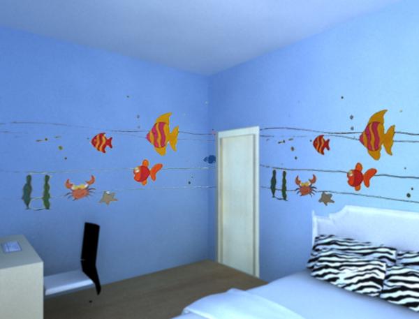 淺藍(lán)色臥室