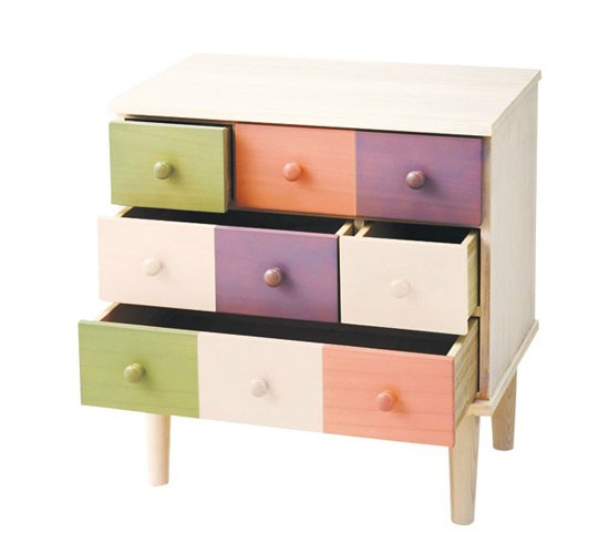 實(shí)木多彩儲(chǔ)物柜