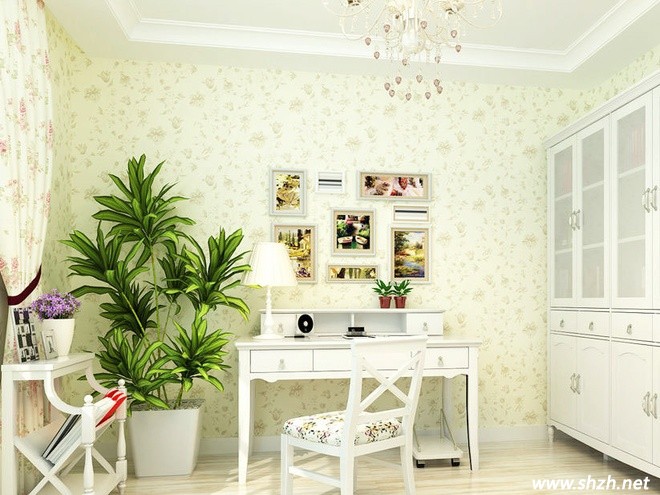 碎花田園韓式書(shū)房