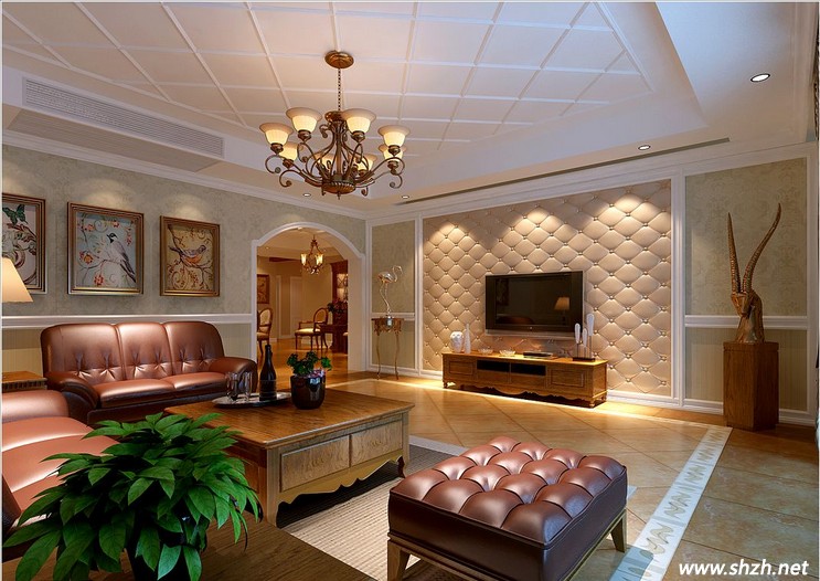 美式風格客廳裝修